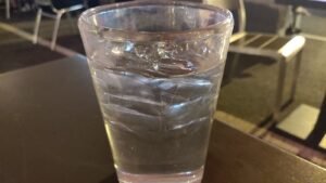 A glass of water, part of a simple daily health routine