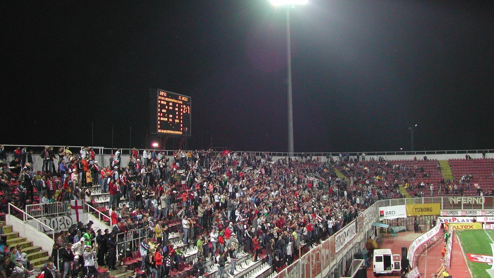 Supporters watching an English league match