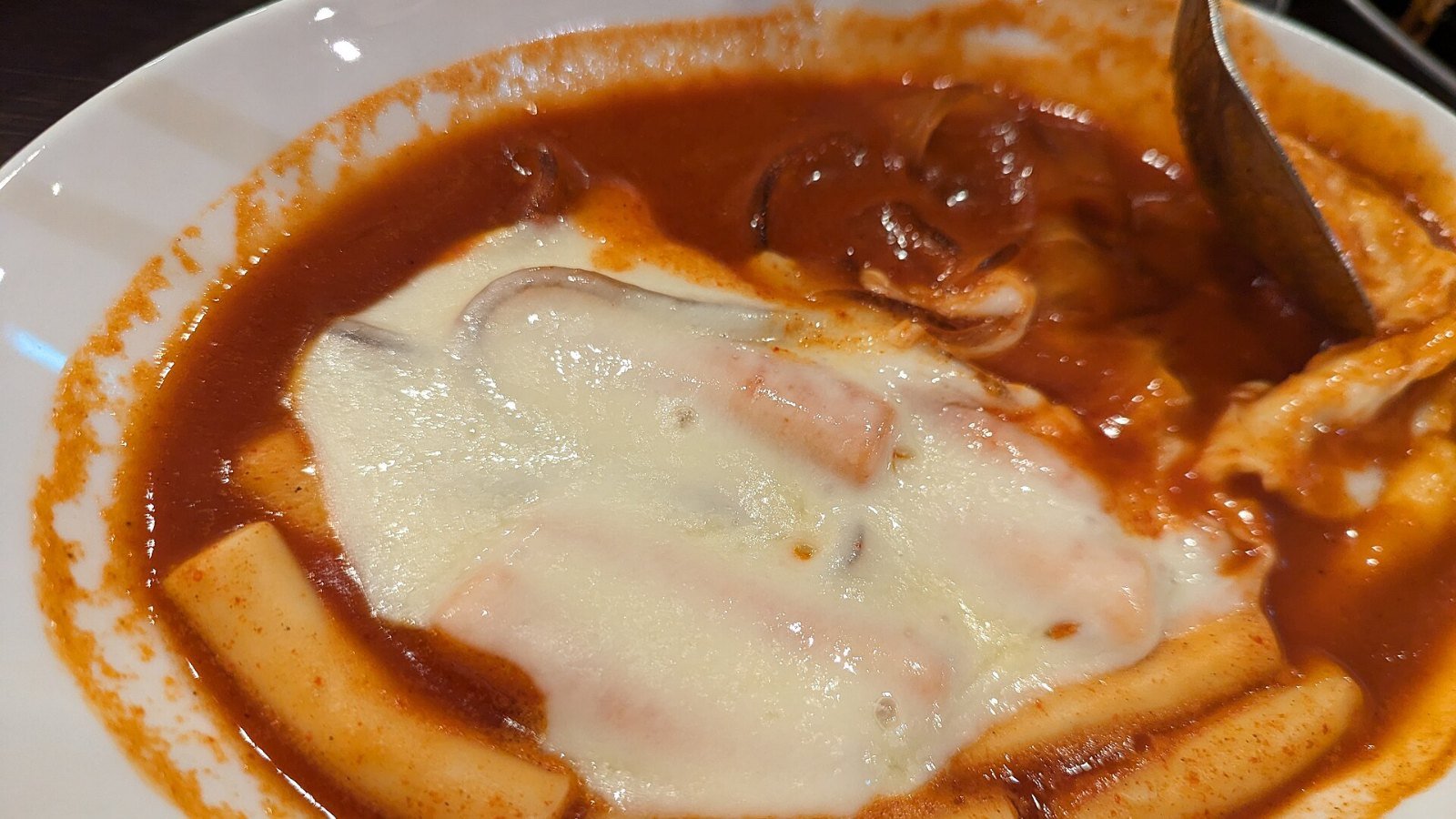 Tteokbokki, the Korean rice cake street food dish